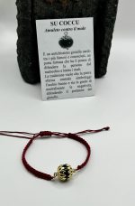 Braccialetto macramè Su Coccu onice regolabile - immagine 2