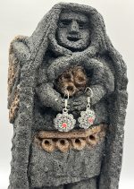 Orecchini filigrana Sarda e corallo - immagine 2