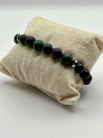 Braccialetto elastico Onice e Zoisite 8mm - immagine 5