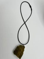 Collana caucciù con drusa di Ametista - immagine 4