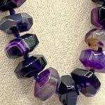 Collana agata viola