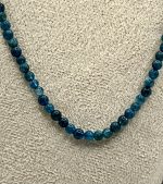 Collana Agata blu 4mm