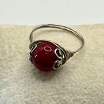 Anello Su Coccu con corallo rosso