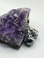 Orecchini fatti a mano con pietra di Ematite - immagine 3