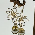 Orecchini artigianale con perla Si Coccu