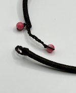 Collana Macramè Lavorata interamente a mano con quarzo rosa - immagine 2