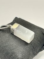 Catena acciaio chirurgico e ciondolo di Selenite