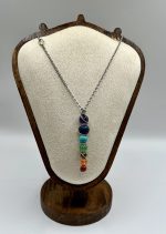 Ciondolo artigianale con le pietre dei sette chakra – - immagine 2