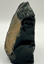 Scultura artigianale in ossidiana naturale (230 g), raffigurante una Madonna - immagine 5