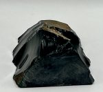 Scultura artigianale in ossidiana naturale (230 g), raffigurante una Madonna - immagine 6