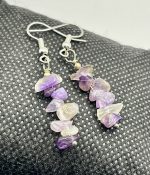 ✨ Orecchini con scaglie di Ametista – fatti a mano ✨ - immagine 2