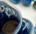 Collana in Agata Azzurra Naturale – pezzo unico con geodi e cristalli interni - immagine 3