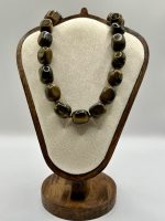 Collana in Occhio di Tigre Naturale – amuleto di forza e protezione - immagine 2