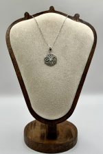 Collana in Argento 925 con Ciondolo in Opale e Fiore della Vita – Gioiello Elegante e Spirituale - immagine 2
