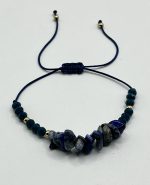 Bracciale in Macramè Regolabile con Lapislazzuli Naturali – gioiello artigianale e spirituale - immagine 2