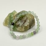 Bracciale in Fluorite Naturale da 6 mm – Pietra di Chiarezza ed Equilibrio