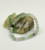 Bracciale in Fluorite Naturale da 6 mm – Pietra di Chiarezza ed Equilibrio