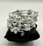 Braccialetto in Howlite Bianca Naturale con Filo Armonico – Pietra di Calma ed Equilibrio