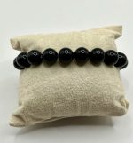 Bracciale in Onice Nero Naturale da 10 mm – Forza, Protezione ed Eleganza