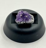 Anello regolabile in acciaio con drusa di Ametista 💜 - immagine 2