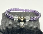 Bracciale elastico con Quarzo Ialino e Ametista 💎💜