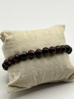 Bracciale elastico con pietre di Occhio di Bue 8 mm 🔴🧿 - immagine 2
