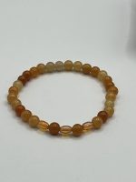 Bracciale elastico con pietre di Avventurina Arancione 6 mm 🍊✨