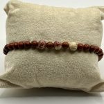 Bracciale elastico con Diaspro Rosso 4 mm e Diaspro Imperiale 6 mm ❤️✨