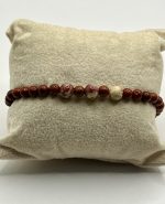 Bracciale elastico con Diaspro Rosso 4 mm e Diaspro Imperiale 6 mm ❤️✨