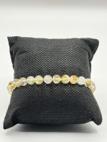Bracciale elastico in Quarzo Citrino 6 mm 💛✨ - immagine 2