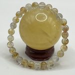 Bracciale elastico in Quarzo Citrino 6 mm 💛✨