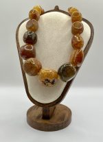 Collana con grosse pietre di Corniola naturale 🔶✨ - immagine 2