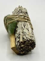 Smudge con Salvia Bianca, Palo Santo e Avventurina 🌿🔥💚 - immagine 3