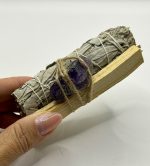 Smudge con Palo Santo e Ametista Grezza 🌿💜✨ - immagine 2