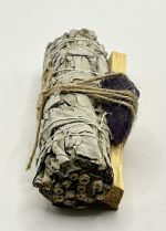 Smudge con Palo Santo e Ametista Grezza 🌿💜✨ - immagine 3