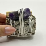 Smudge con Palo Santo e Ametista Grezza 🌿💜✨ - immagine 3