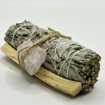 Smudge con Palo Santo e Quarzo Rosa Grezzo 🌿💗✨
