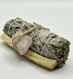 Smudge con Palo Santo e Quarzo Rosa Grezzo 🌿💗✨