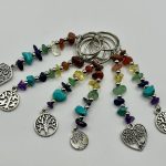 Portachiavi con 7 Chakra e Albero della Vita in acciaio 🌈🌳✨7 euro L ‘ uno