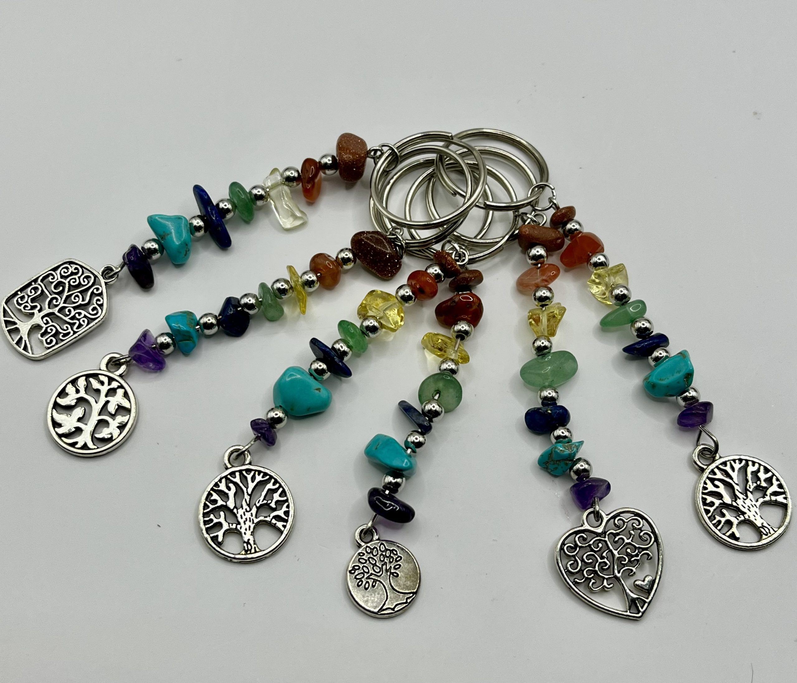 img_0600 Portachiavi con 7 Chakra e Albero della Vita in acciaio ππ³β¨7 euro L β uno - immagine 1