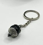 Portachiavi Su Coccu con Ossidiana e sfere di Ematite 🖤✨ - immagine 3