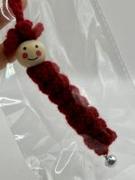 Portachiavi in Uncinetto con Campanellino Porta-Fortuna 🔴✨