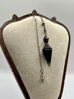 ⚫ Pendolo con Ossidiana e orgonite - immagine 2