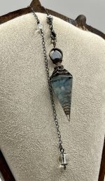 🌊 Pendolo con Acquamarina e orgonite - immagine 2