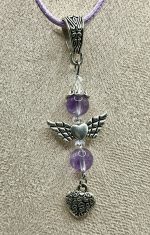 Collana con ciondolo Angelo in Ametista😇 - immagine 2