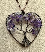 Collana Cuore con Albero della Vita in Ametista 💜 - immagine 2