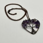 Collana Cuore con Albero della Vita in Ametista 💜 - immagine 3