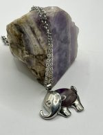 Ciondolo Elefante in Ametista - immagine 2
