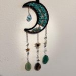 Acchiappasogni a forma di Luna con pietre di Turchese e Agata – Armonia & Protezione