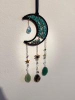Acchiappasogni a forma di Luna con pietre di Turchese e Agata – Armonia & Protezione